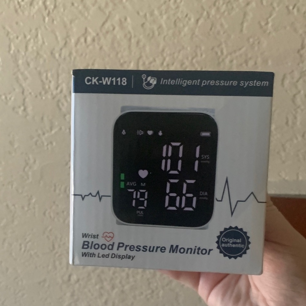 Wrist Blood Pressure Monitor with LED Display